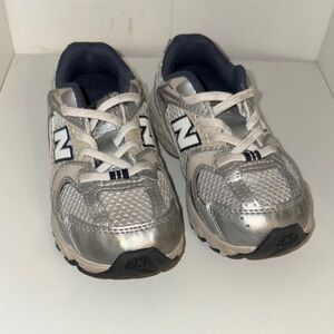 New Balance Kids Silver Sneakers